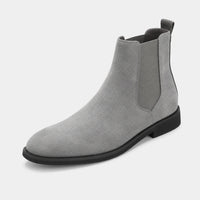 Boots Synthetic Suede Gray Chelsea