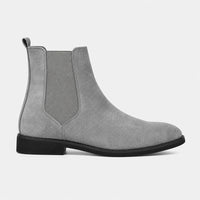 Boots Synthetic Suede Gray Chelsea