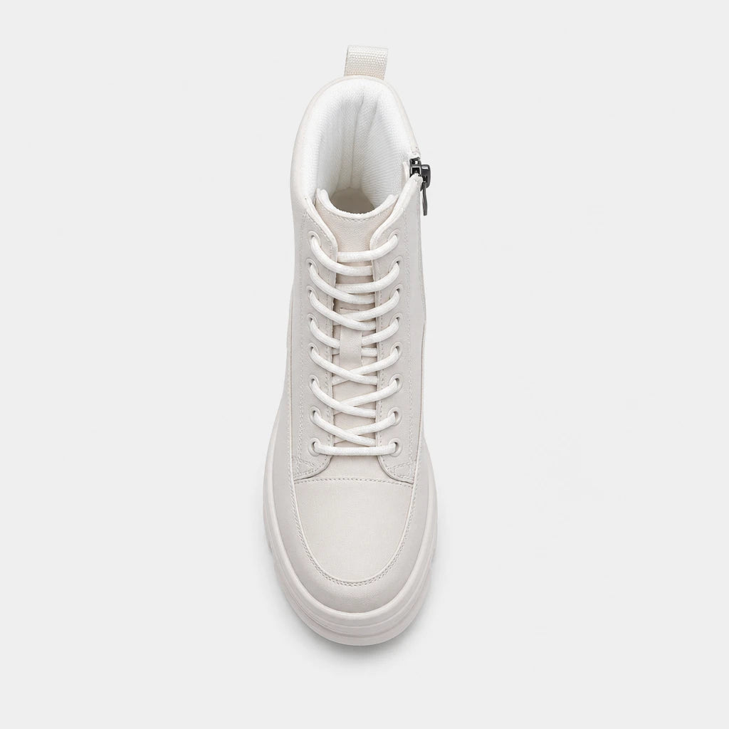 Boots White Platform Wedge