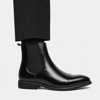 Business Black Leather Chelsea Boots