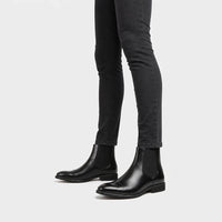 Business Black Leather Chelsea Boots
