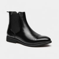 Business Black Leather Chelsea Boots
