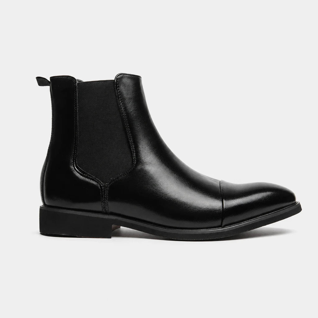 Business Black Leather Chelsea Boots