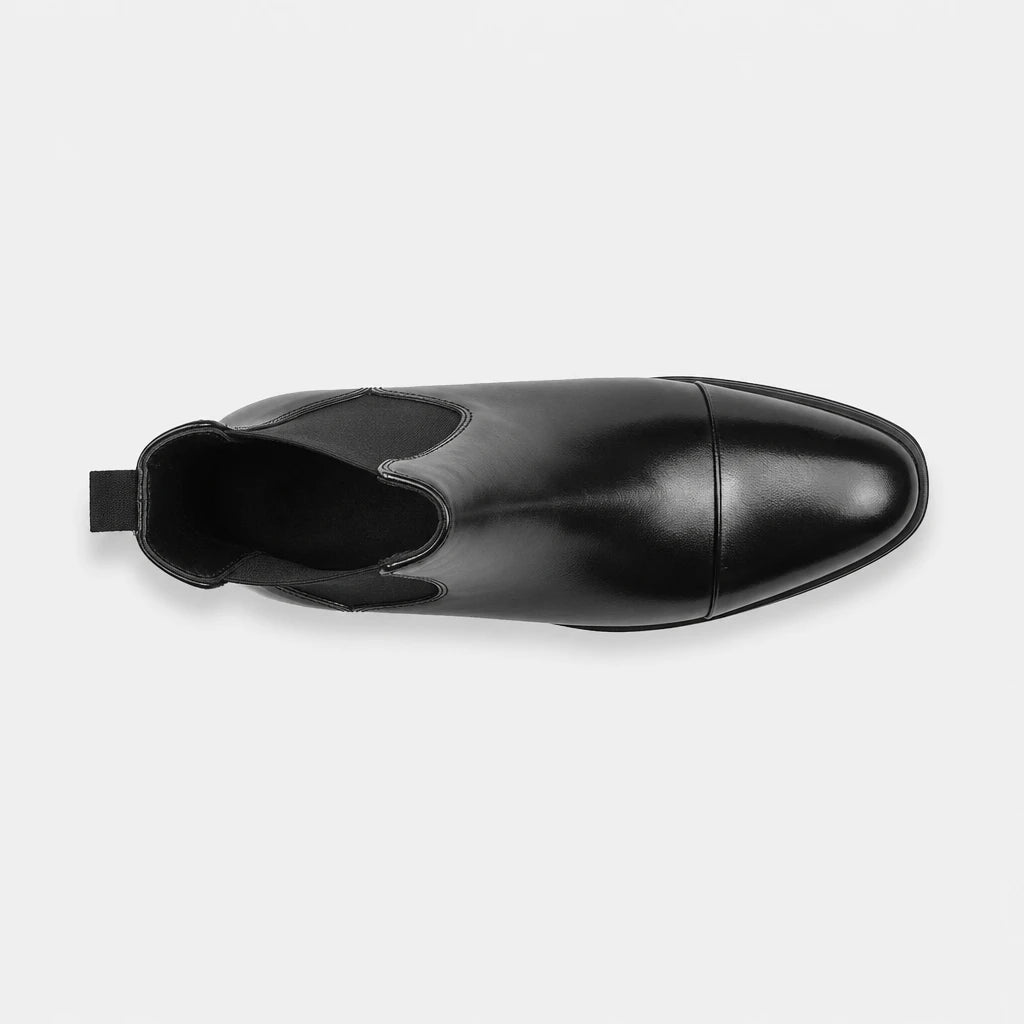 Business Black Leather Chelsea Boots