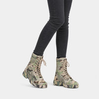 Camouflage Lace Up Outdoor Boots Tactical Combat