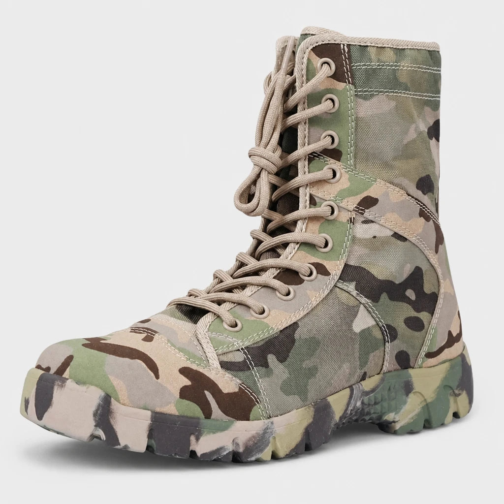 Camouflage Lace Up Outdoor Boots Tactical Combat