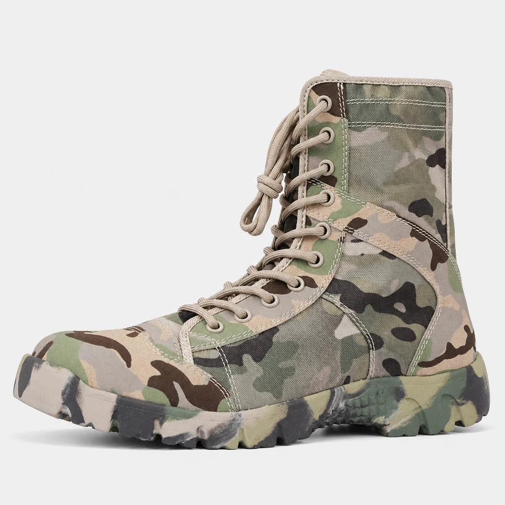 Camouflage Lace Up Outdoor Boots Tactical Combat