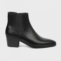 Chelsea Boots Men Pointed Toe High Heel