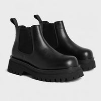 Chunky Platform Chelsea Boots For Men Black