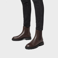 Chunky Sole Winter Chelsea Boots Leather