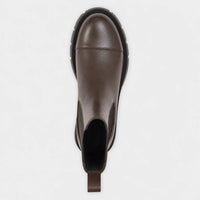 Chunky Sole Winter Chelsea Boots Leather