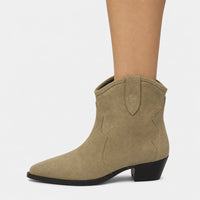 Cowboy Boots Suede Pointed Toe