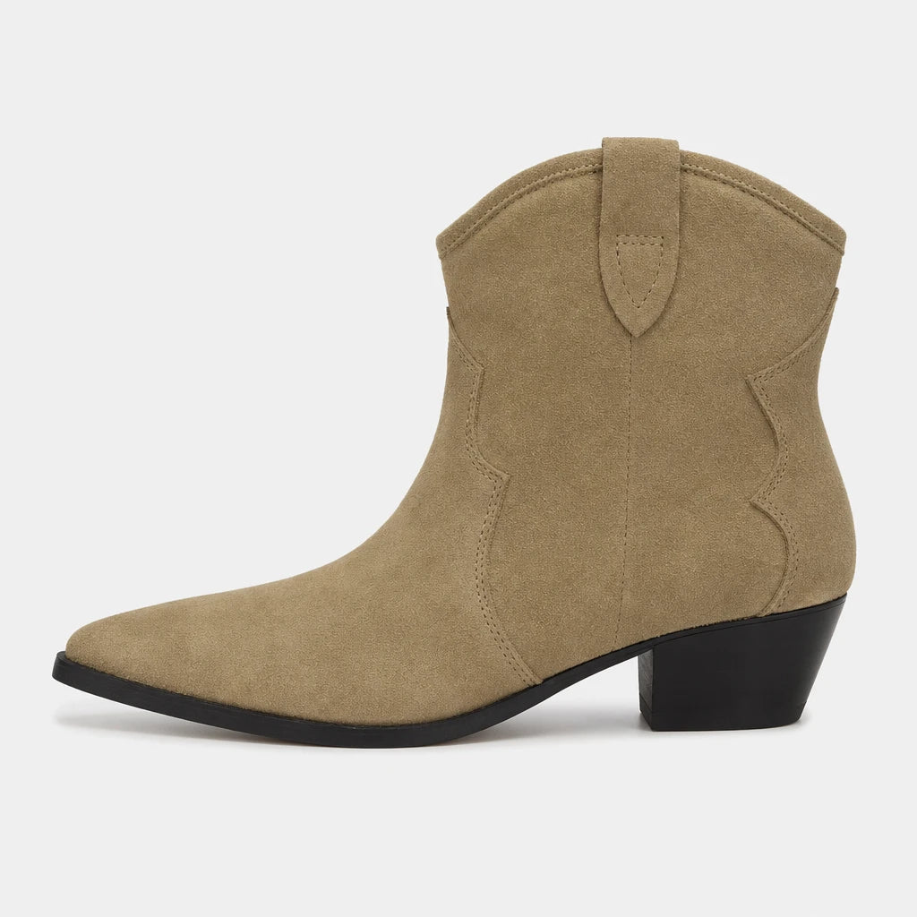 Cowboy Boots Suede Pointed Toe