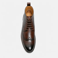 Dress Boots Wingtip Brogue Leather