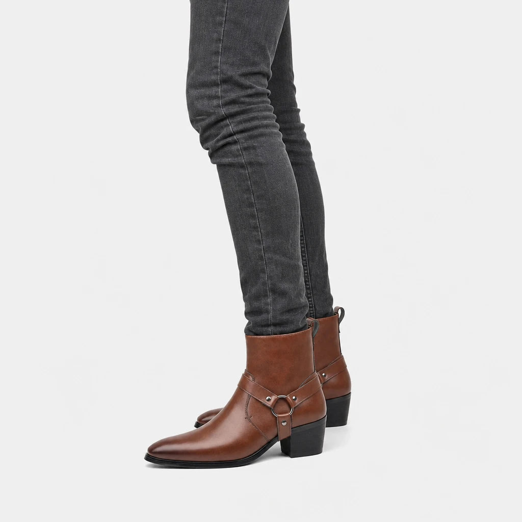 Harness Boots Pointed Toe