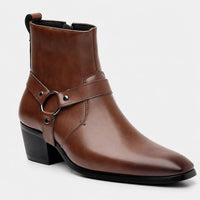Harness Boots Pointed Toe