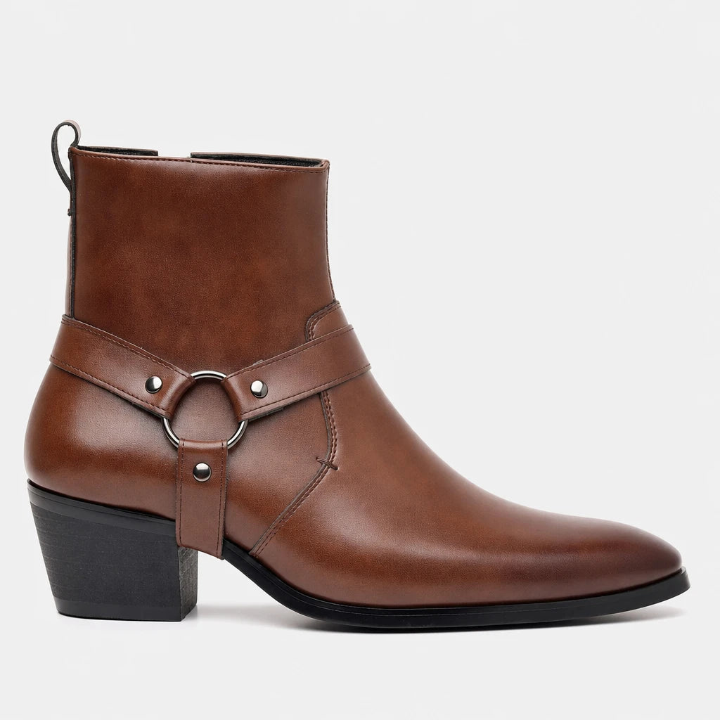 Harness Boots Pointed Toe