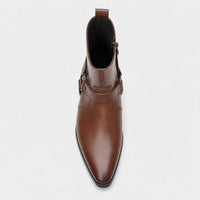 Harness Boots Pointed Toe