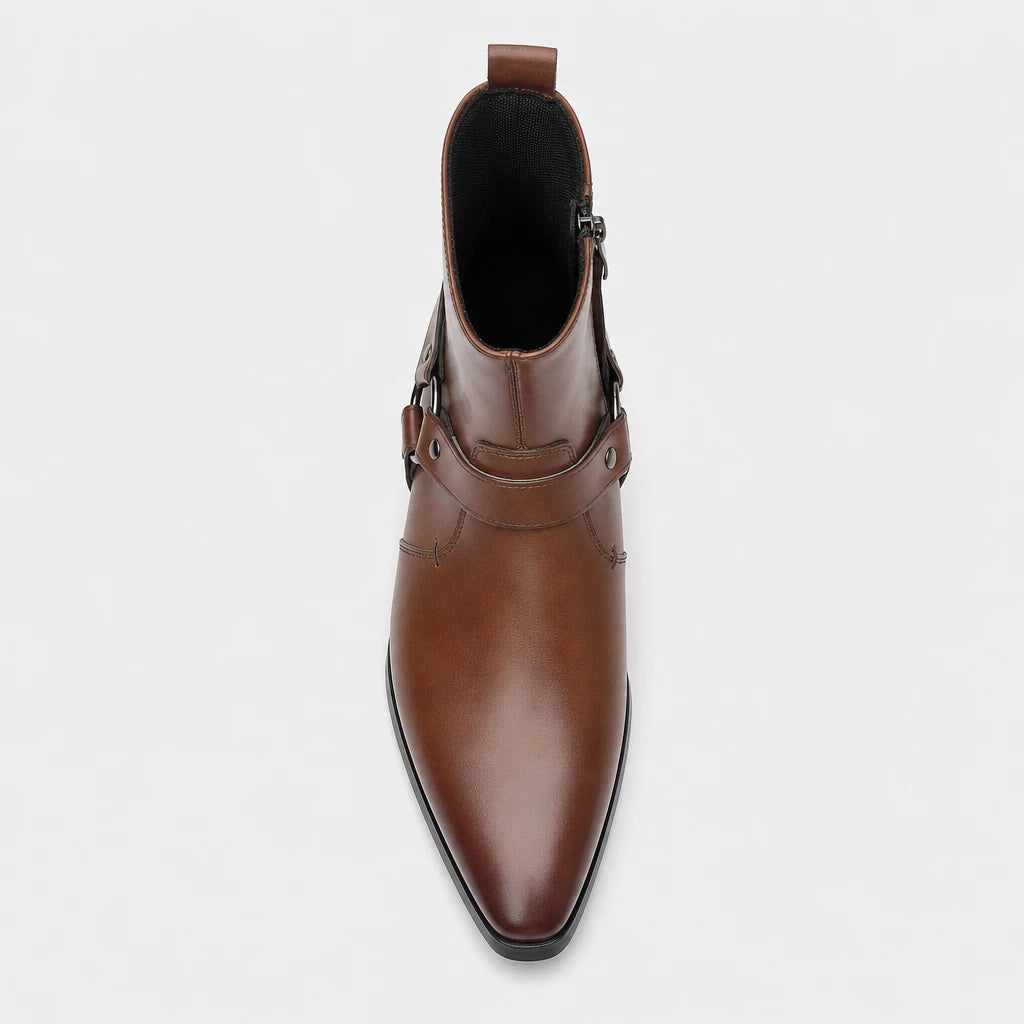 Harness Boots Pointed Toe