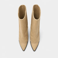 Knee High Heeled Boots Pointed Toe