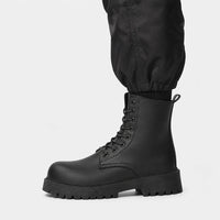 Lace-Up Boots Black