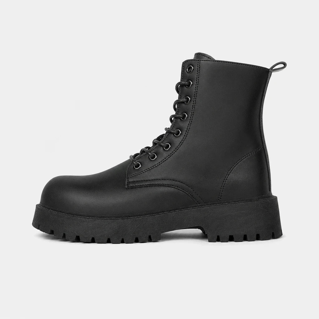 Lace-Up Boots Black