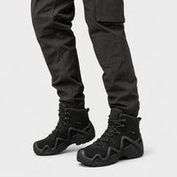 Men'S Black Ankle-High Tactical Boots
