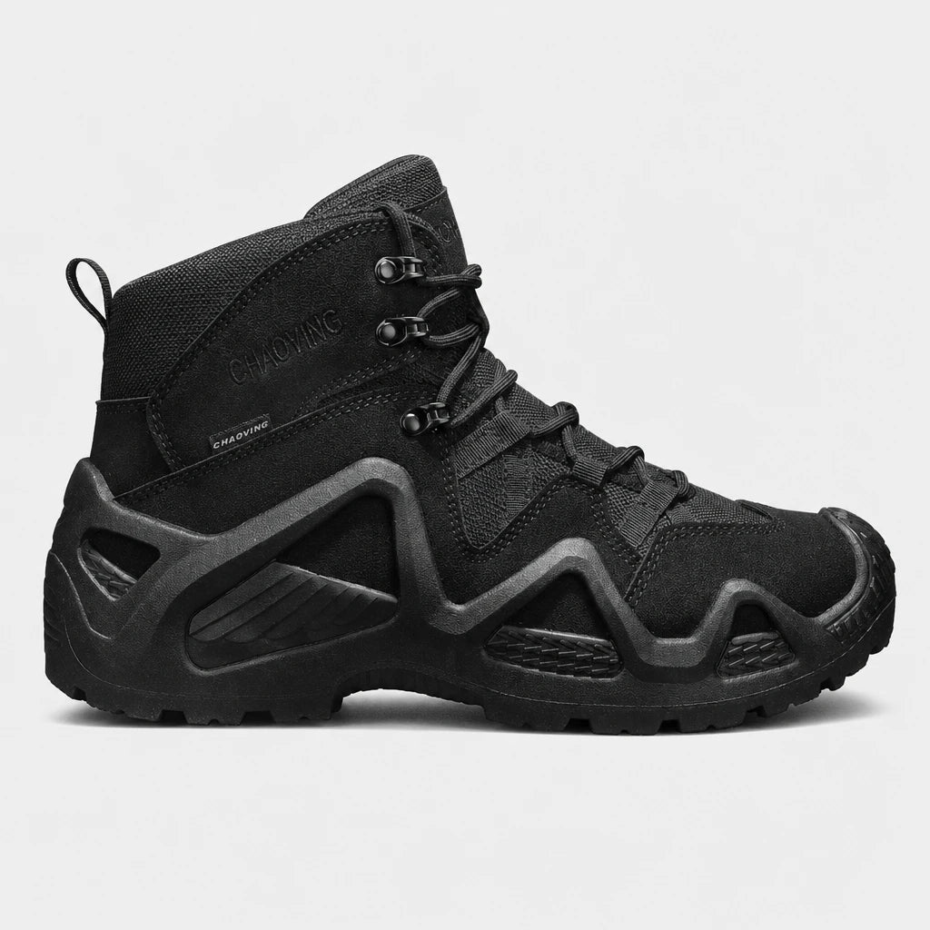Men'S Black Ankle-High Tactical Boots