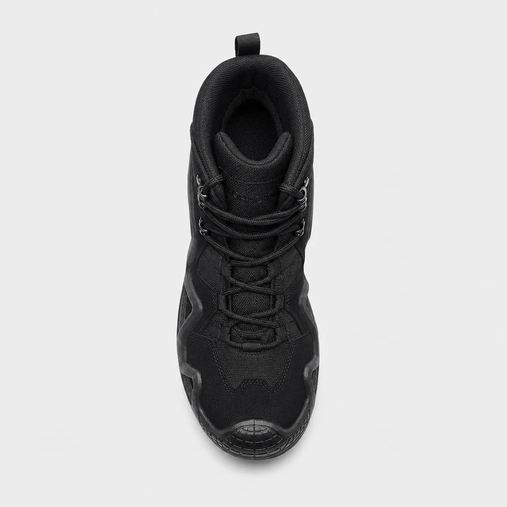 Men'S Black Ankle-High Tactical Boots