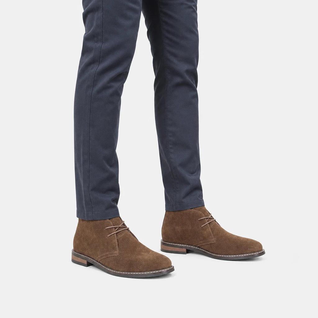 Men'S Brown Suede Chukka Boots