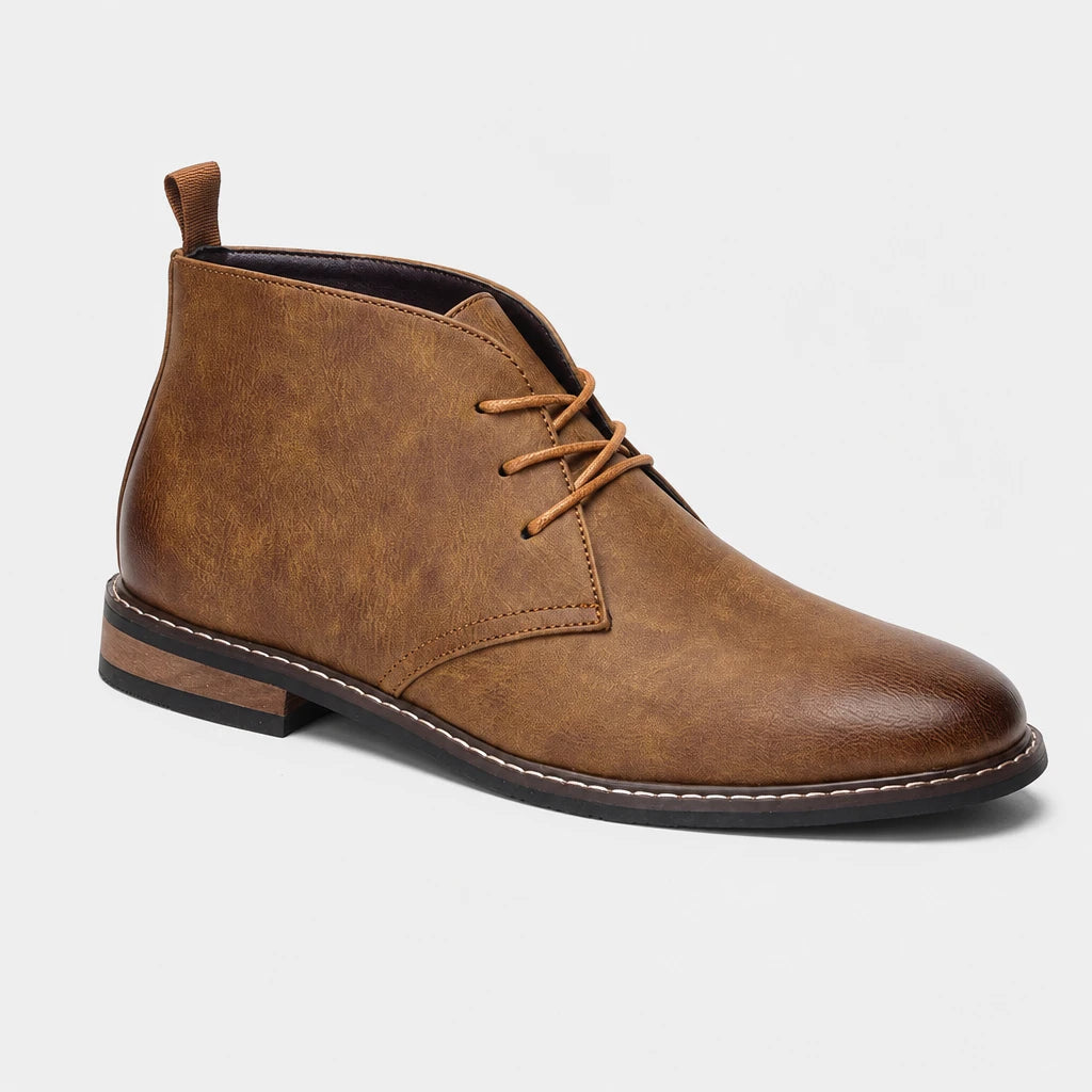 Men'S Faux Leather Desert Boots