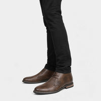 Men'S Leather Lace-Up Chukka Boots