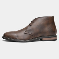 Men'S Leather Lace-Up Chukka Boots