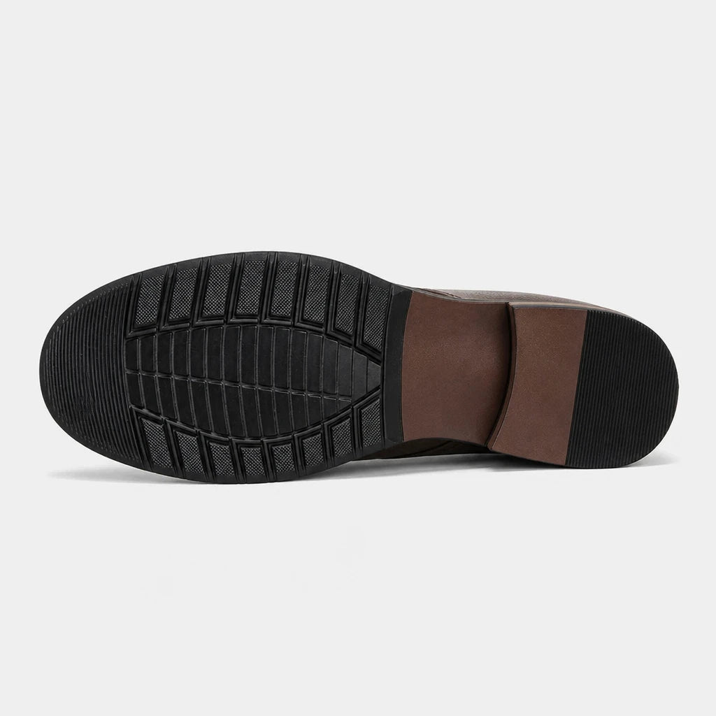 Men'S Leather Lace-Up Chukka Boots