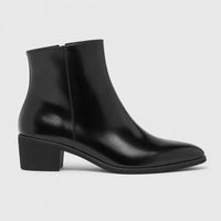 Men'S Pointed Toe Chelsea Boots With Block Heel