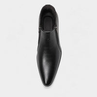 Men'S White Business Dress Boots Pointed Toe