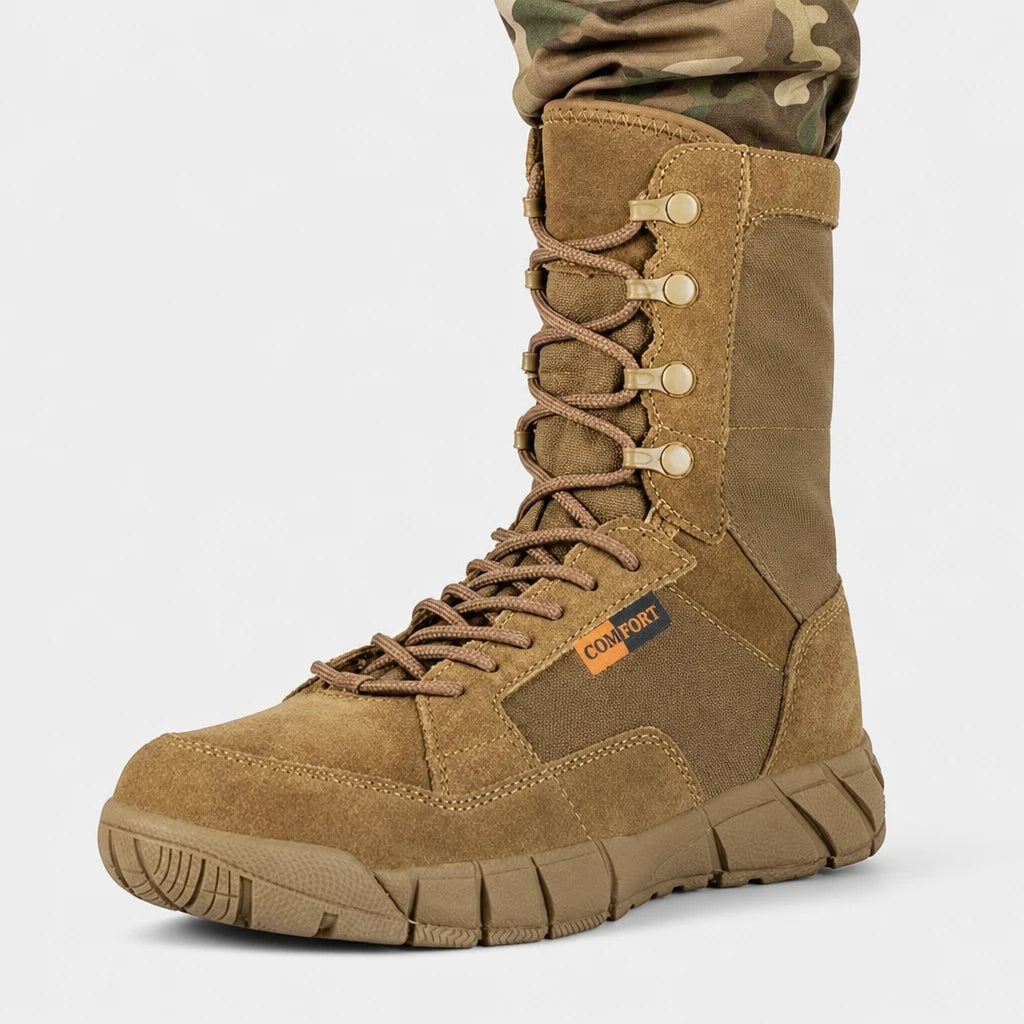 Men Tactical Combat Boots Suede
