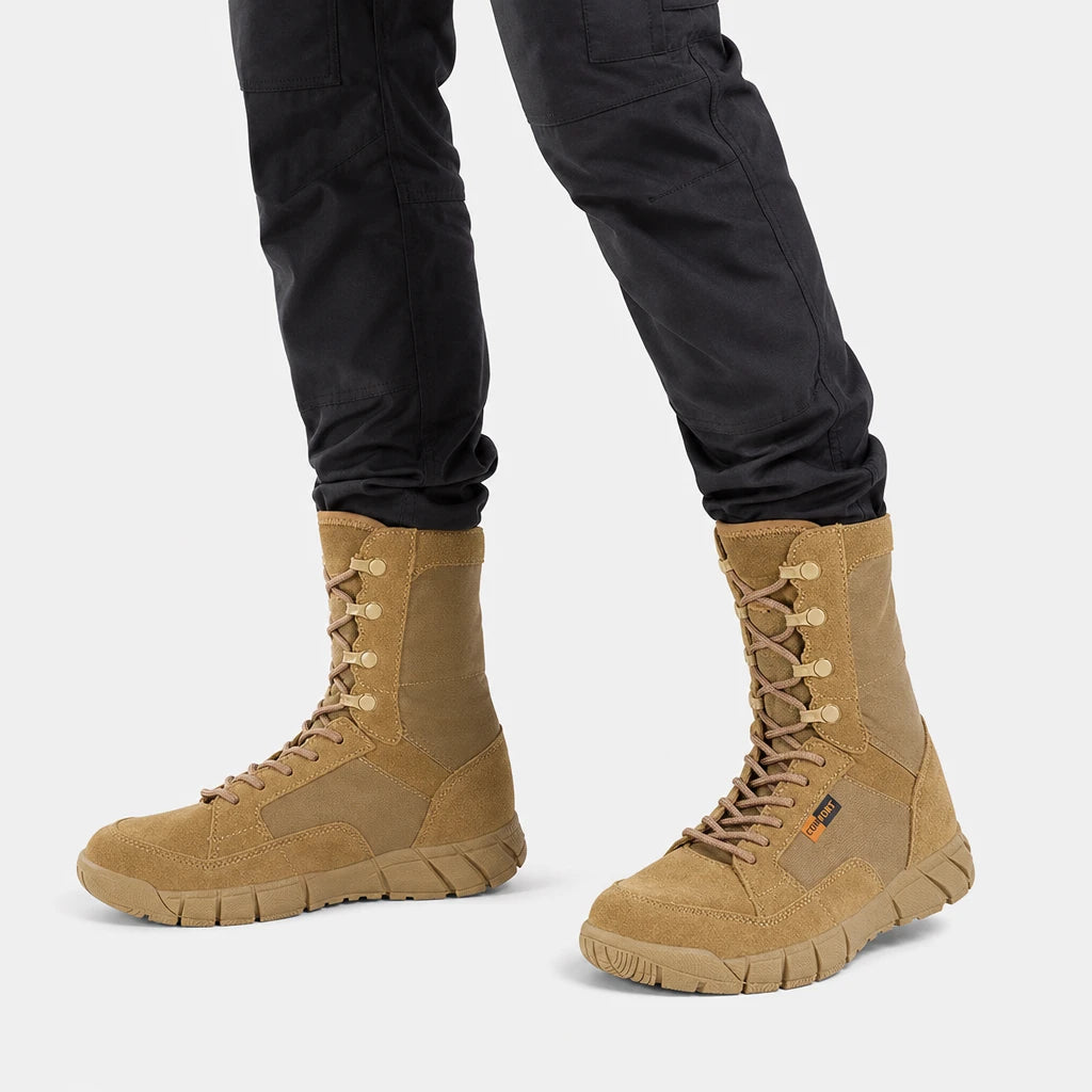 Men Tactical Combat Boots Suede