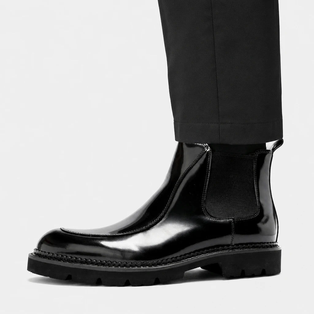 Mens Black Boots Leather