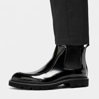 Mens Black Boots Leather