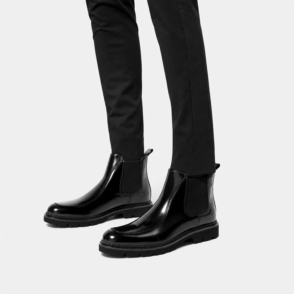 Mens Black Boots Leather