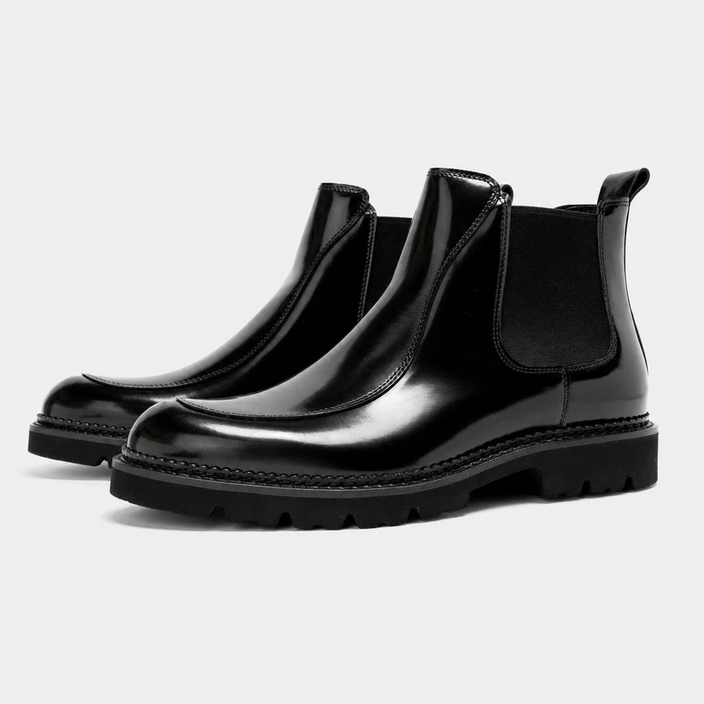 Mens Black Boots Leather