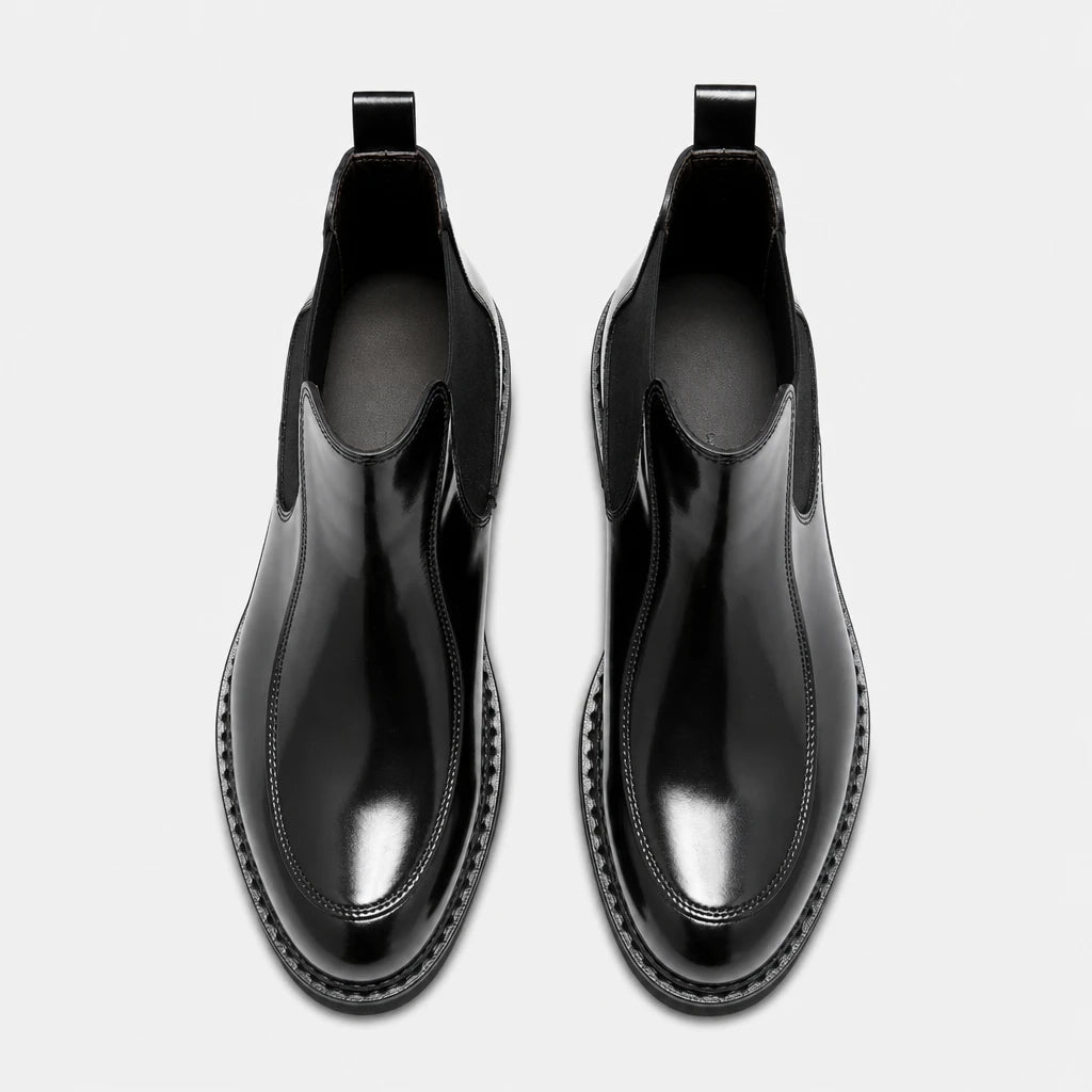 Mens Black Boots Leather