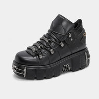 Platform Boots Chunky Lace-Up