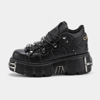 Platform Boots Chunky Lace-Up