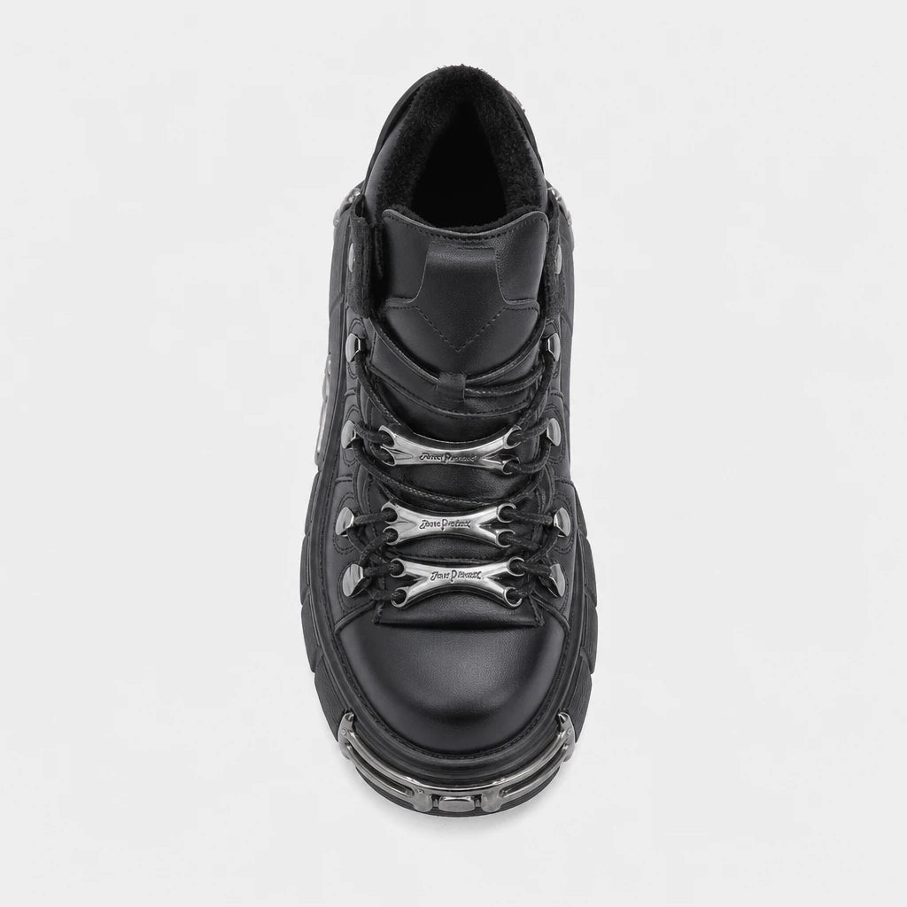 Platform Boots Chunky Lace-Up