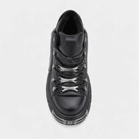 Platform Boots Chunky Lace-Up