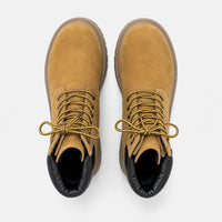 Round Toe Platform Motorcycle Boots Thick Sole Lace-Up