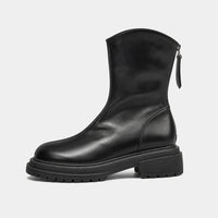 Winter Boots Ankle-High Back Zipper