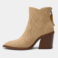 Women Boots Sale Pointed Toe Chunky Heel